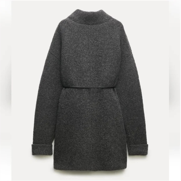 Zara Belted Cropped Wool Sweater - Picture 12 of 15